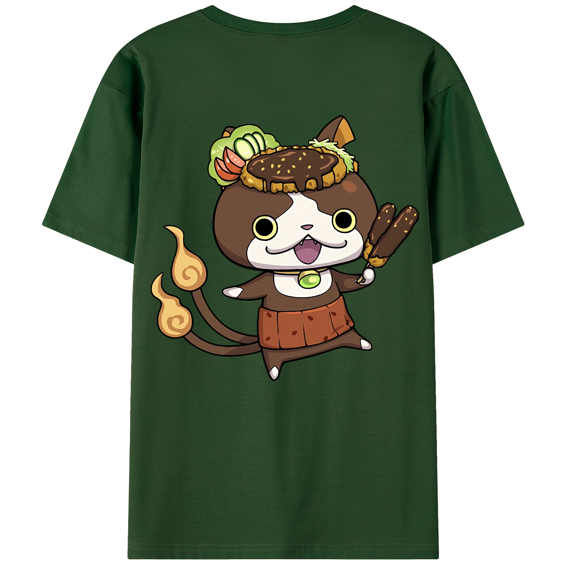 （画像用） 妖怪ウォッチ Yo-kai Watch 綿100％半袖Tシャツ（背面プリント）